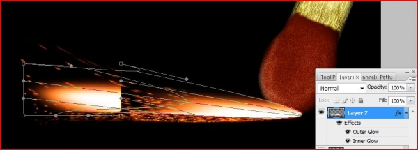 Creation of Flame On: Step 21